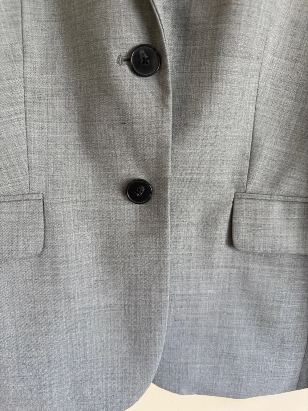 J. Crew Gray Two-Button‎ Women's Tailored Blazer Sz 8